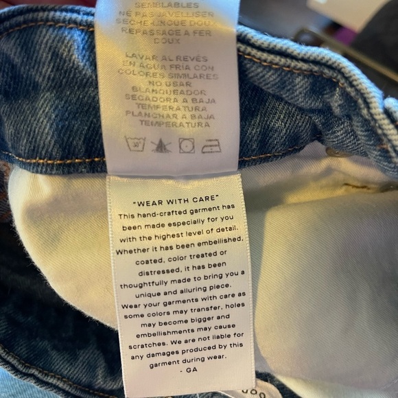 Good American Good Mom Jeans in Blue586 - Picture 9 of 10